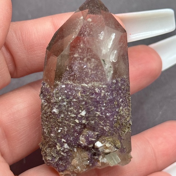 🔥RARE🔥 Fluorite Sugary Crystals Phantom Fluorite Quartz Aquarium Raw Matrix - Picture 9 of 10